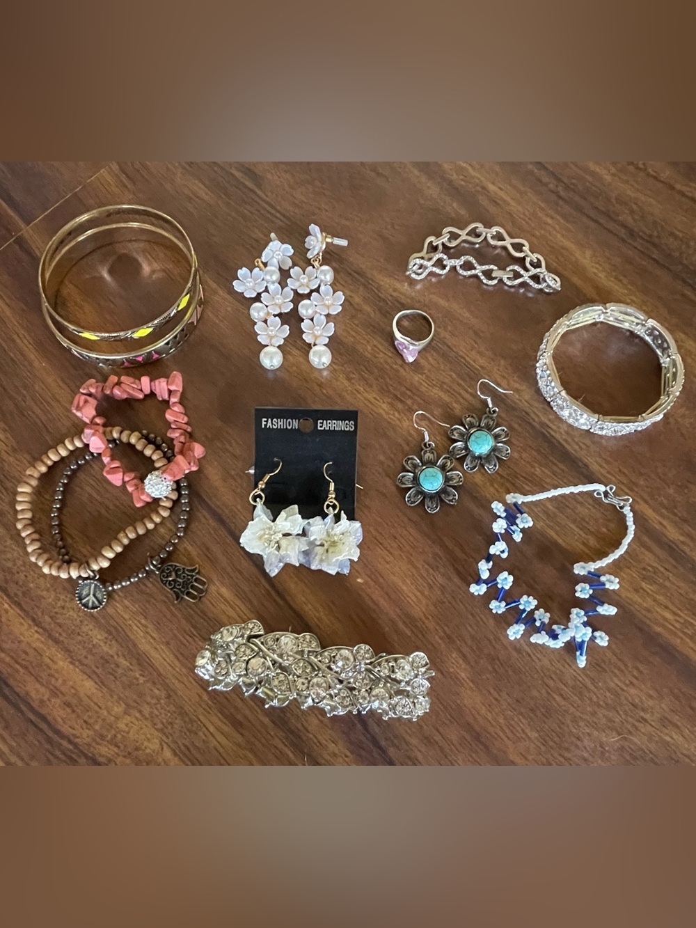 Boho Floral Jewelry Lot